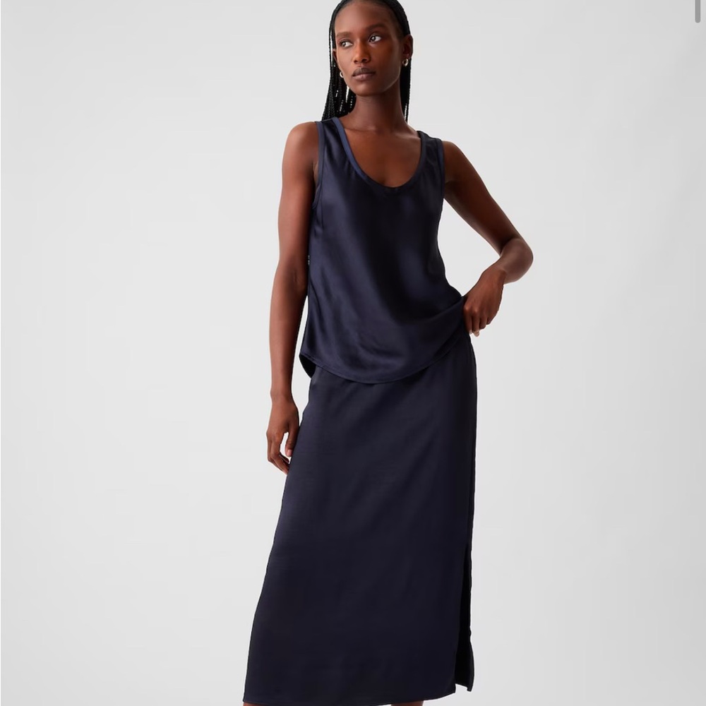 GAP Satin Midi Skirt NWT~Size MTALL